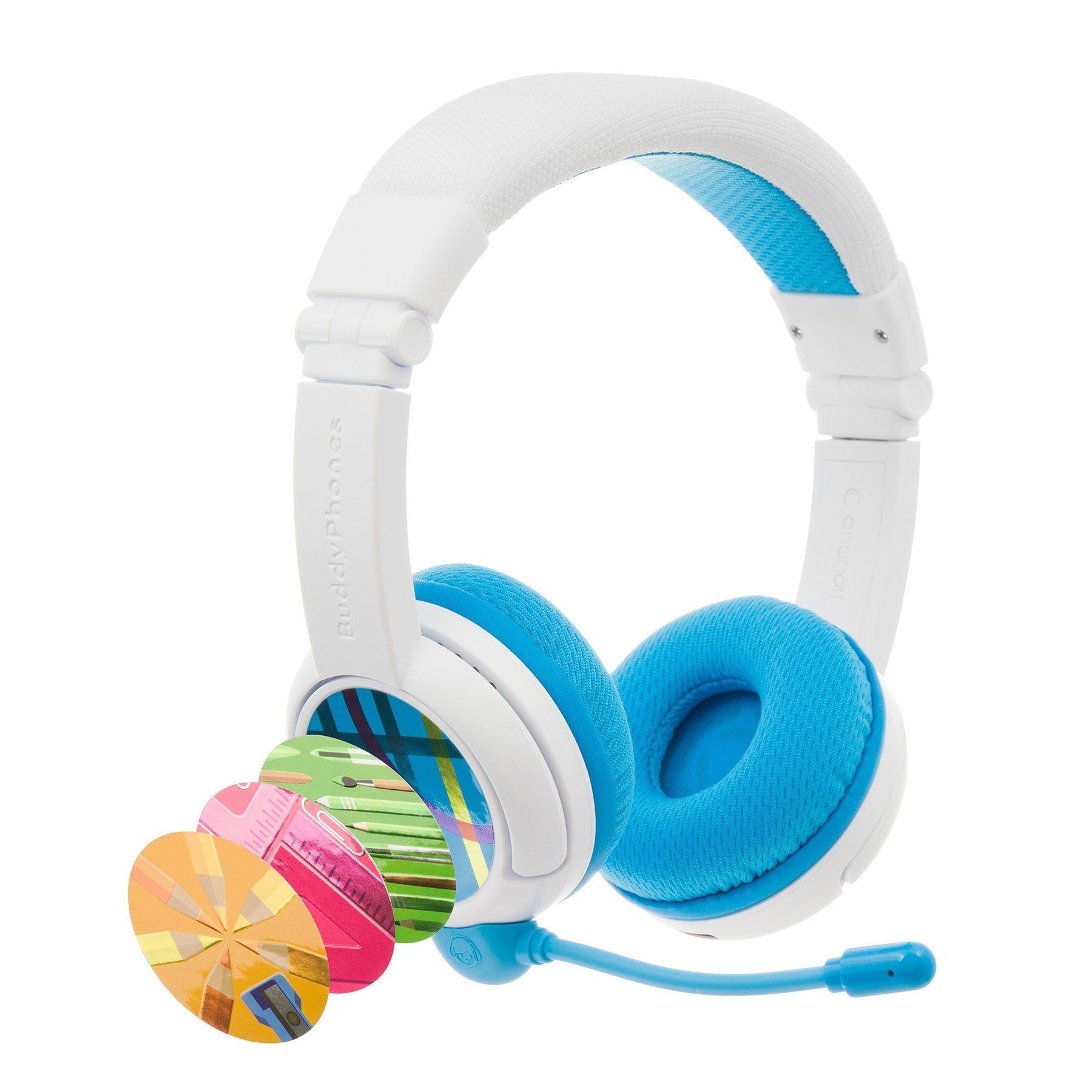 Wireless School Headphones With Mic for Kids BuddyPhones School+