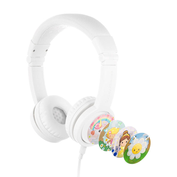 Snow White BuddyPhones Explore+ Wired Kids Headphones