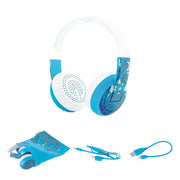 Blue robot BuddyPhones Wave waterproof bluetooth boy headphones